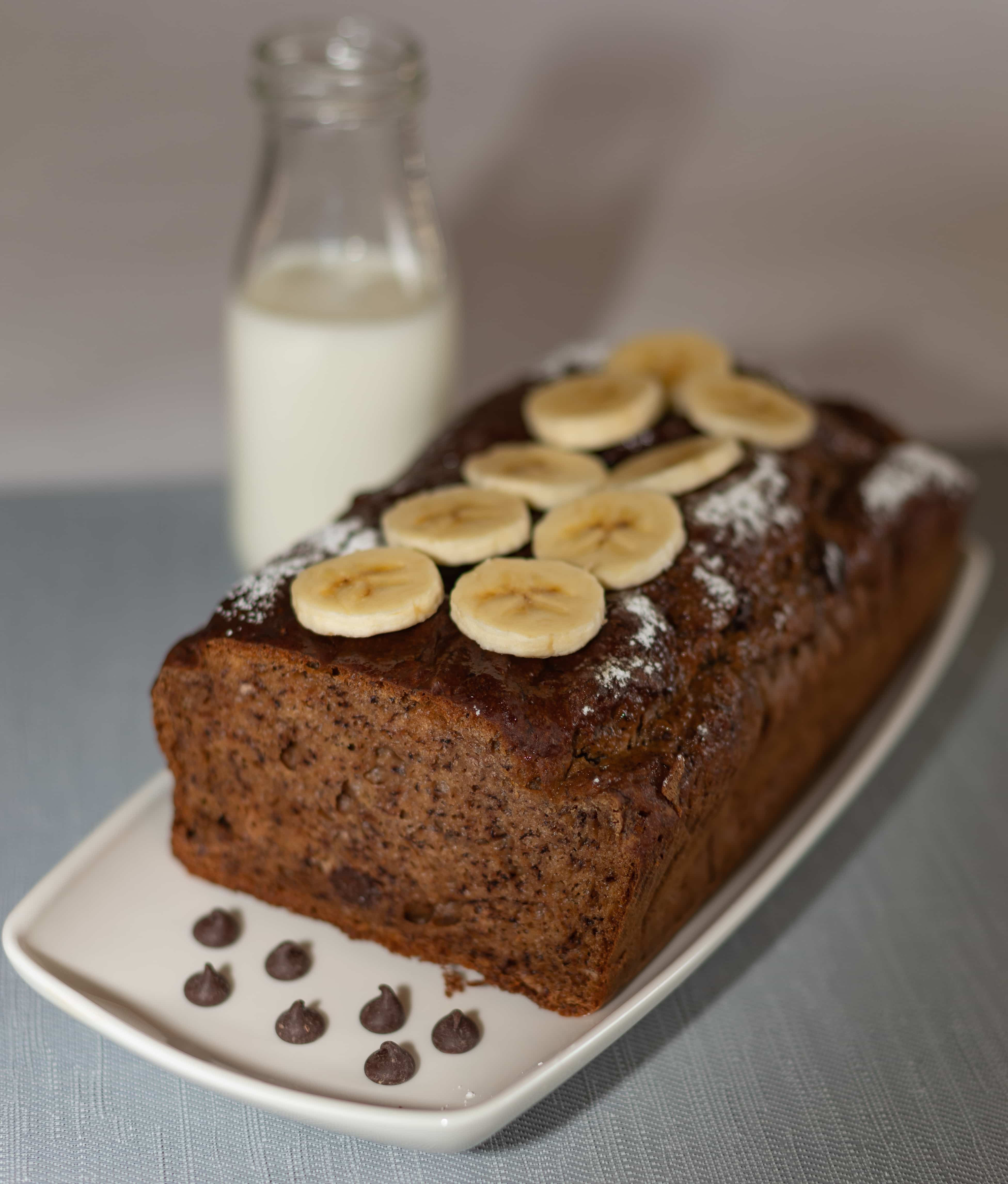 Ultra moist banana and navy beans bread